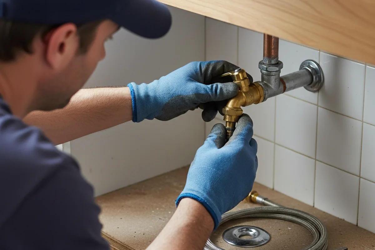 Shutoff valve and fitting work during Faucet and Fixture Repair in Cleveland